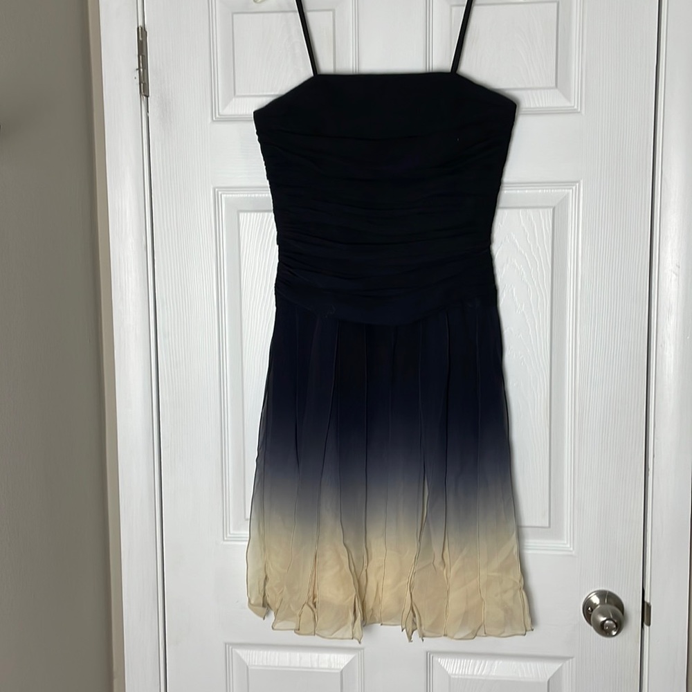 BCBGMaxAzria Navy Ombré Strapless Cocktail Dress - NWOT